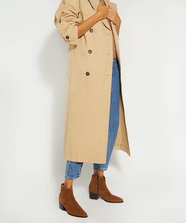 Dune London Possible - Tan Suede Western Boots