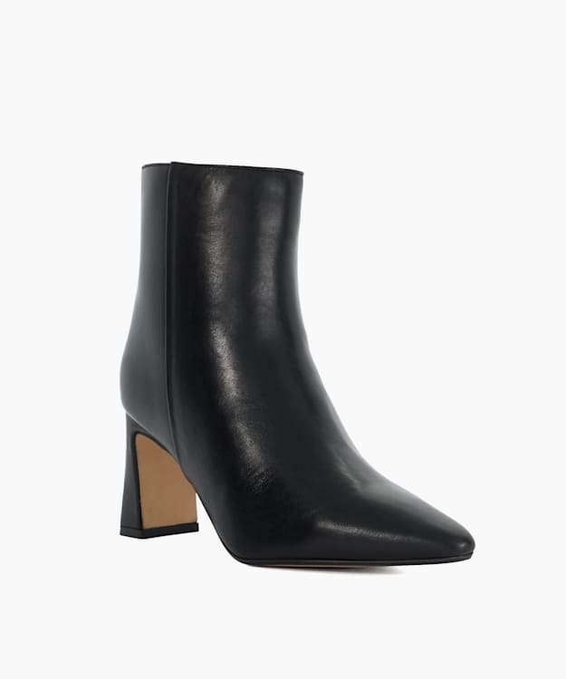 Dune London Pulse - Black Pointed Toe Heel Boots