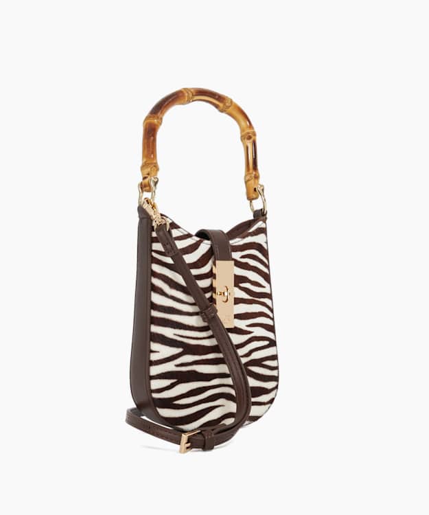 Dune London Seek - Zebra Grab Handle Micro Bag