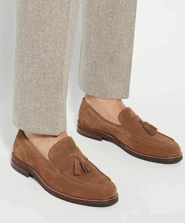Dune London Shaw - Taupe Tassel Detail Loafers