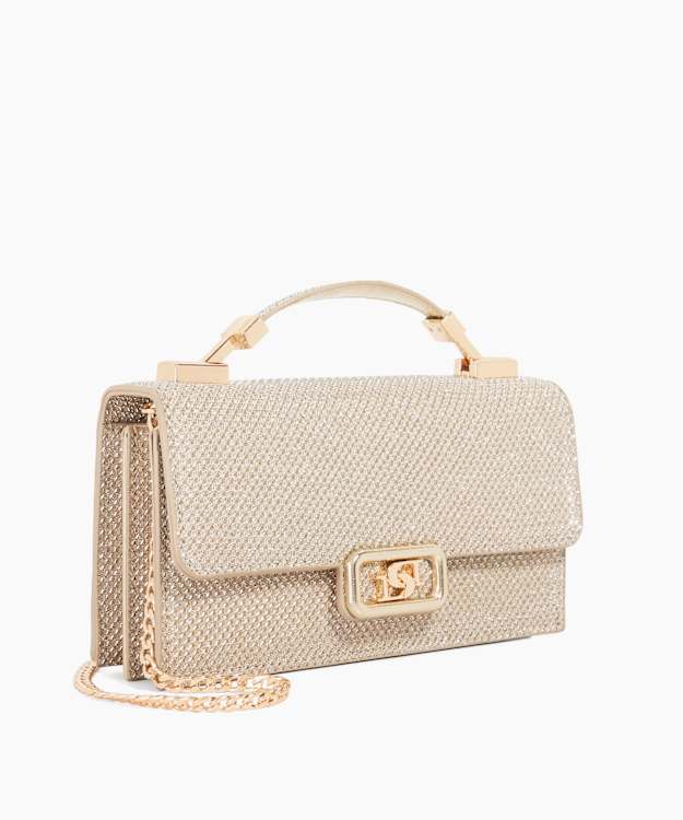 Dune London Skilled - Gold Top Handle Bag