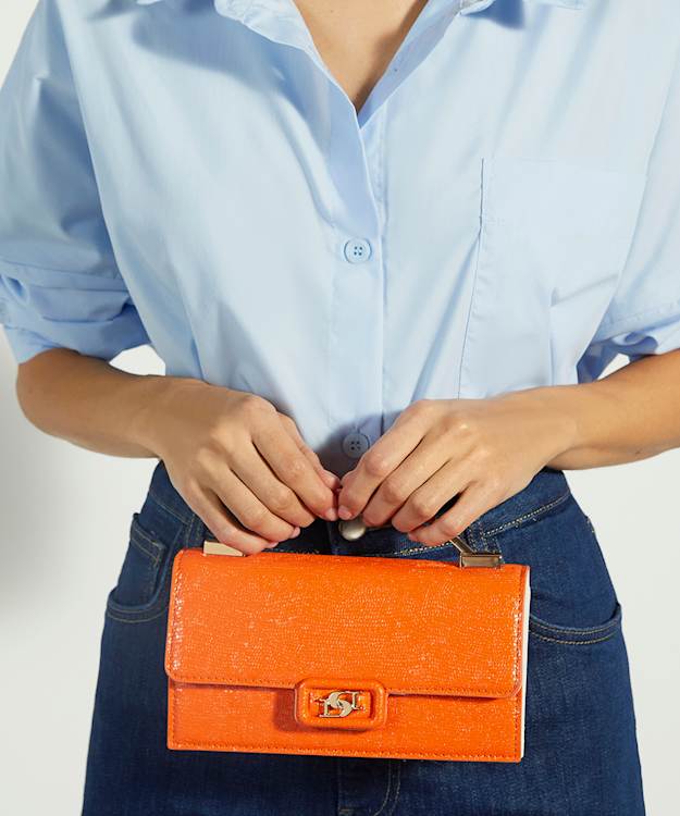 Dune London Skilled - Orange Top Handle Bag
