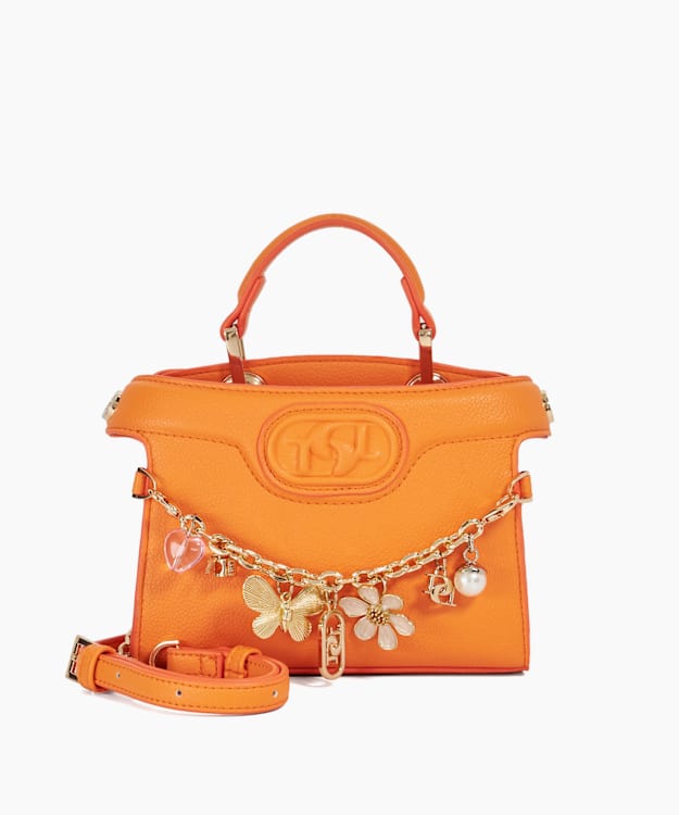 dune london Slight - Orange Grab Handle Micro Bag