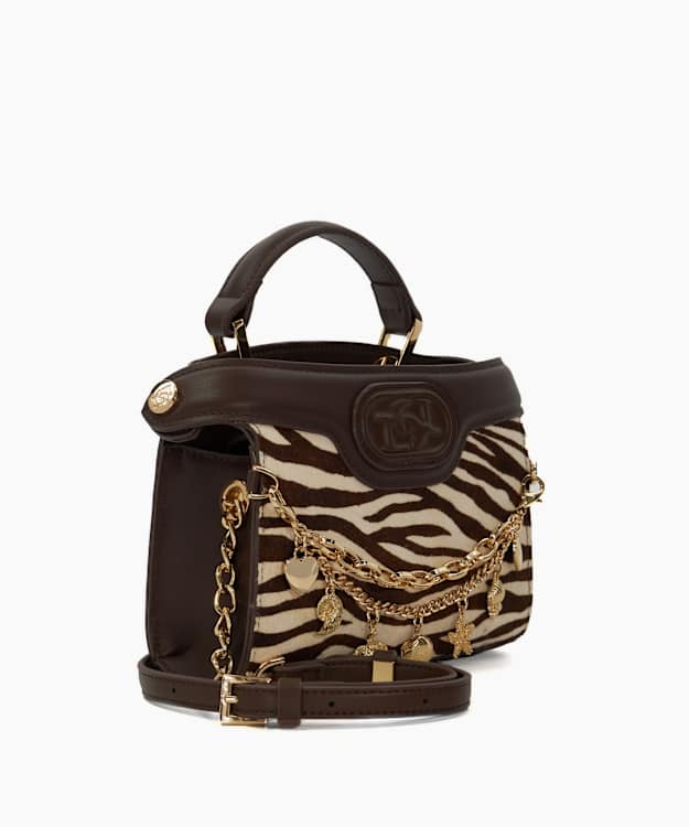 Dune London Slight - Zebra Grab Handle Micro Bag
