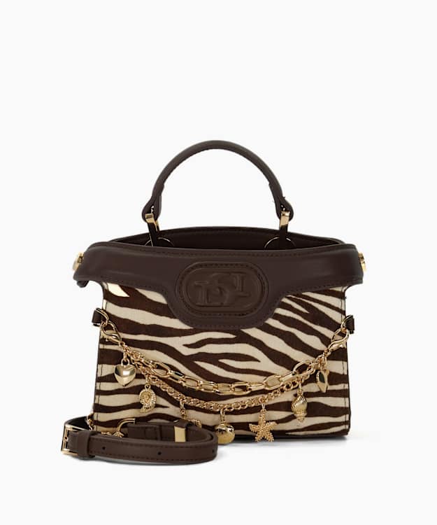 dune london Slight - Zebra Grab Handle Micro Bag
