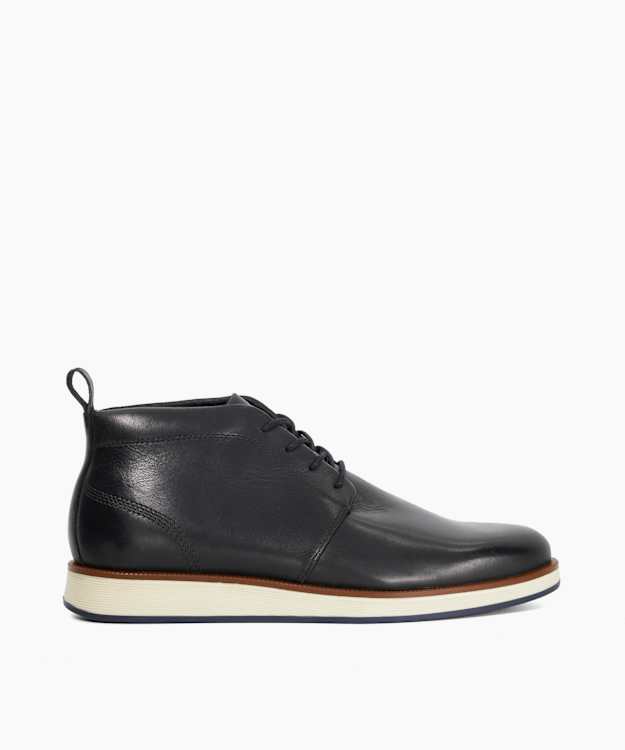 dune london Smoky - Black Casual Leather Lace-Ups
