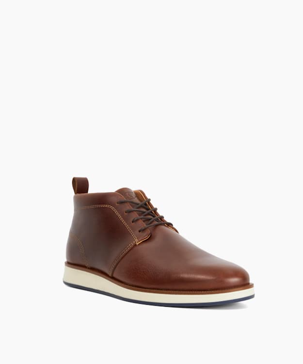 Dune London Smoky - Brown Casual Leather Lace-Ups