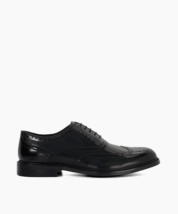 dune london Solihull - Black Wing-Tip Brogues