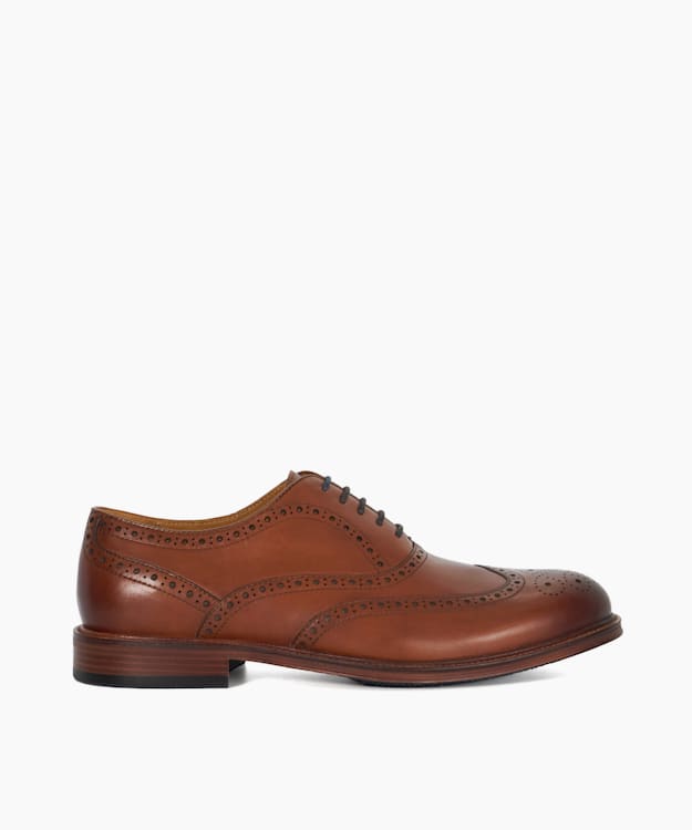 dune london Solihull - Tan Wide-Fit Brogues