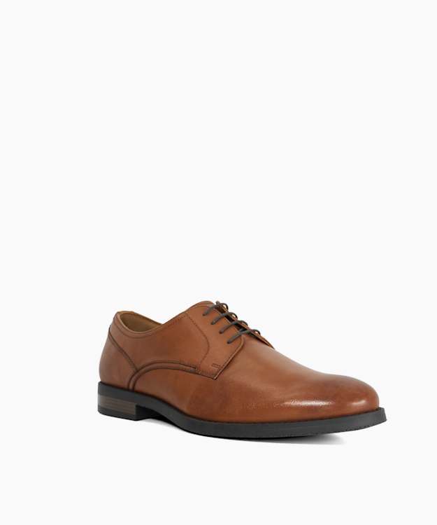 Dune London Soreen - Tan Leather Lace-Up Gibson