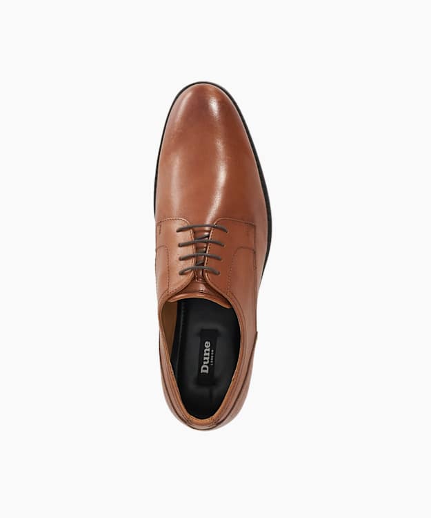 Dune London Soreen - Tan Leather Lace-Up Gibson