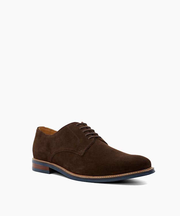 Dune London Stanley - Brown Smart Lace-Up Shoes