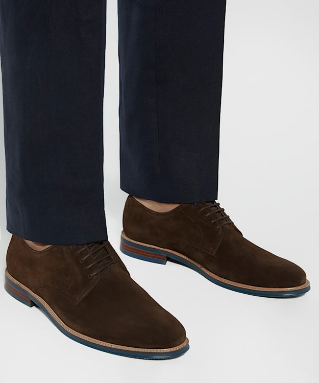 Dune London Stanley - Brown Smart Lace-Up Shoes