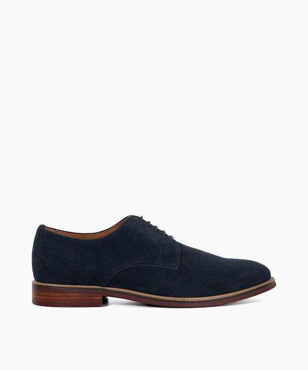 dune london Stanley - Navy Smart Lace-Up Shoes