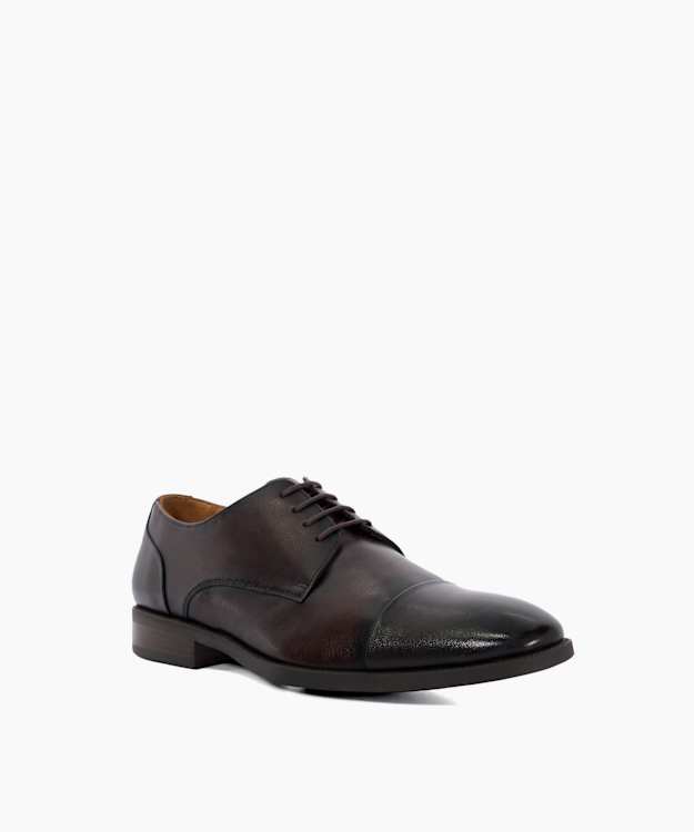Dune London Suffix - Brown Wide Fit Leather Derby