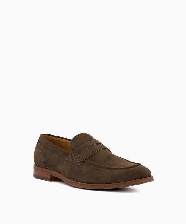 Dune London Sulli - Brown Wide Fit Penny Loafers