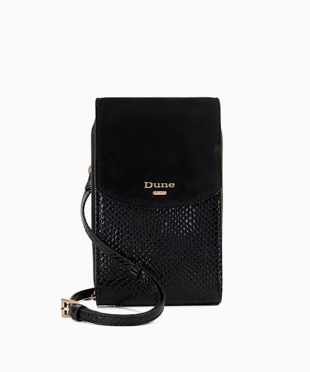 dune london Sunrise - Black Cross Body Micro Bag