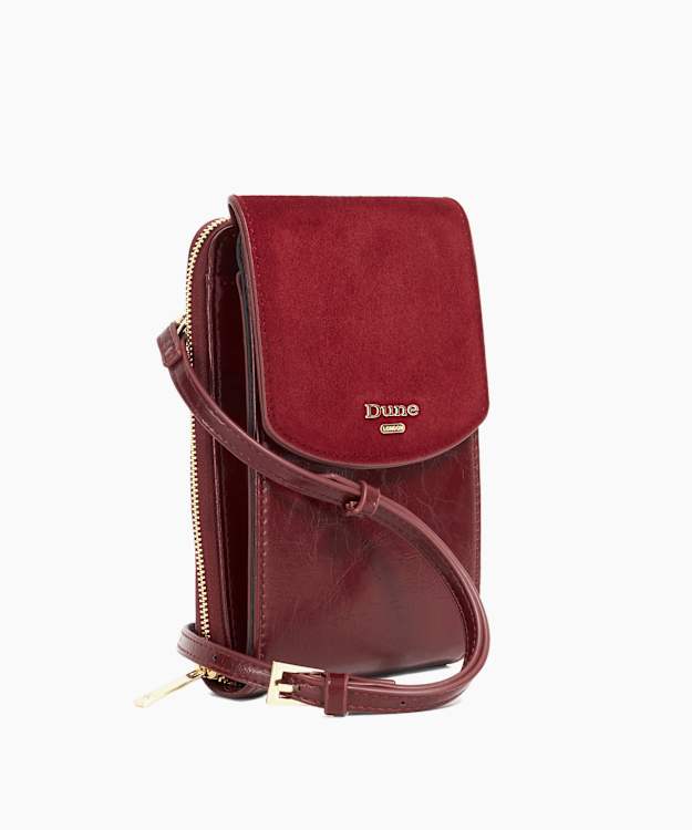 Dune London Sunrise - Burgundy Cross Body Micro Bag