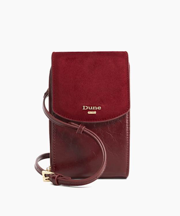 dune london Sunrise - Burgundy Cross Body Micro Bag