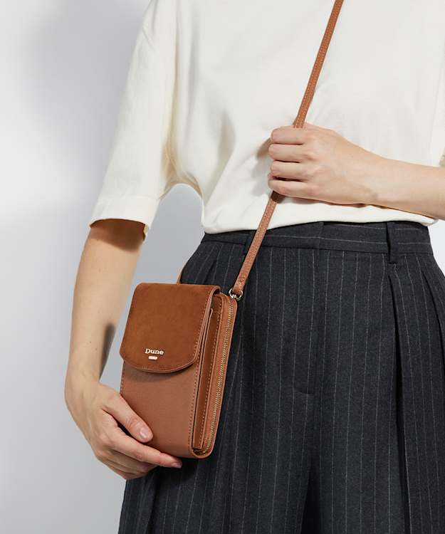 Dune London Sunrise - Tan Cross Body Micro Bag