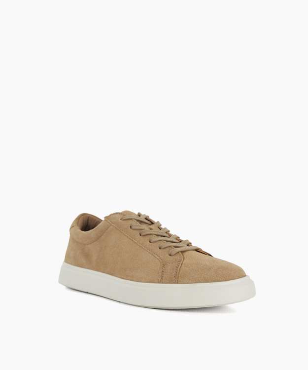 Dune London Tais - Sand Suede Lace Up Shoes