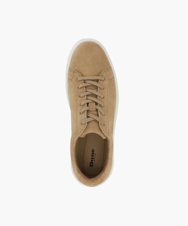 Dune London Tais - Sand Suede Lace Up Shoes