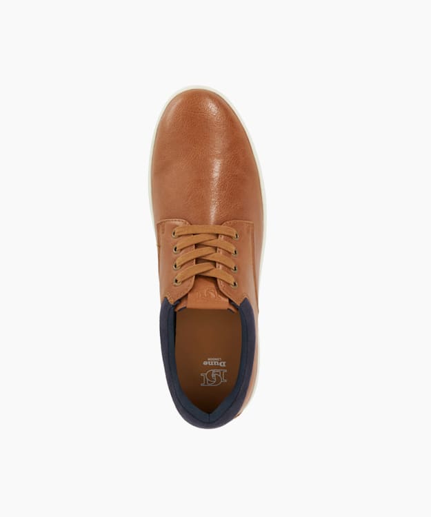 Dune London Tamsen - Tan Lace-Up Trainers