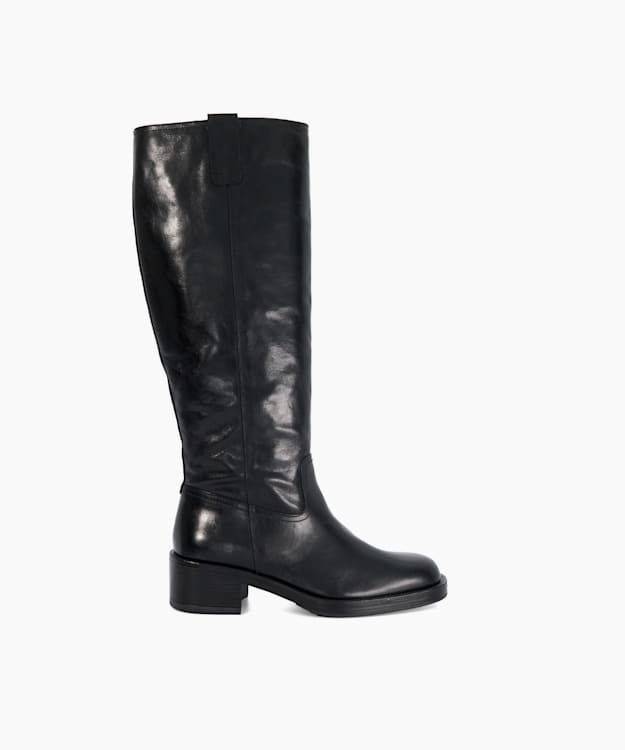 dune london Tayan - Black Knee High Boots
