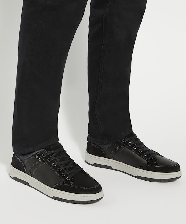 Dune London Teffla - Black Chunky Lace Up Trainers