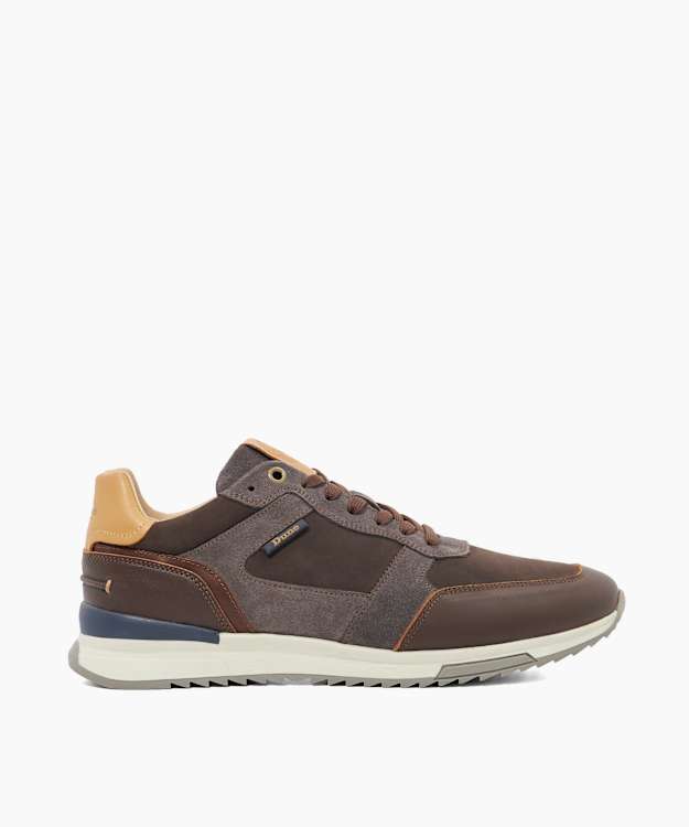 dune london Teffy - Brown Lace-up Running Trainers