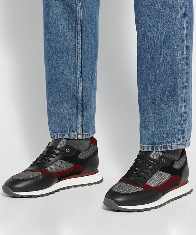 Dune London Tetra - Black Colour Block Runners