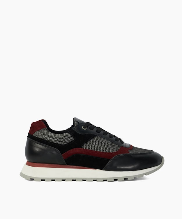 dune london Tetra - Black Colour Block Runners