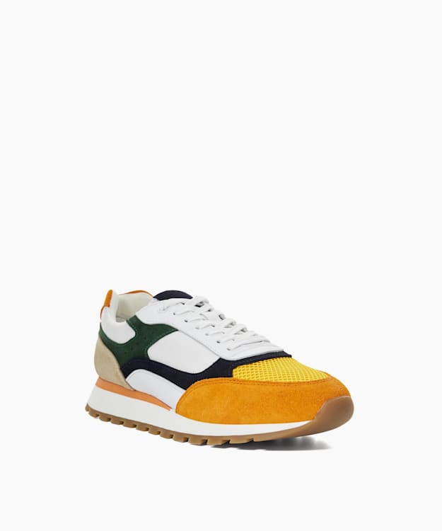 Dune London Tetra - Orange Colour Block Runners