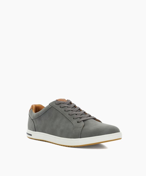 Dune London Tezzy - Grey Wide Fit Lace Up Trainers