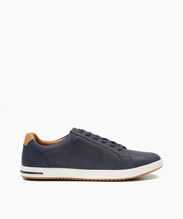 dune london Tezzy - Navy Wide Fit Trainers