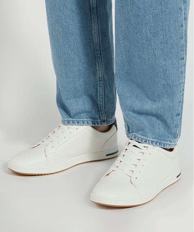 Dune London Tezzy - White Wide Fit Trainers
