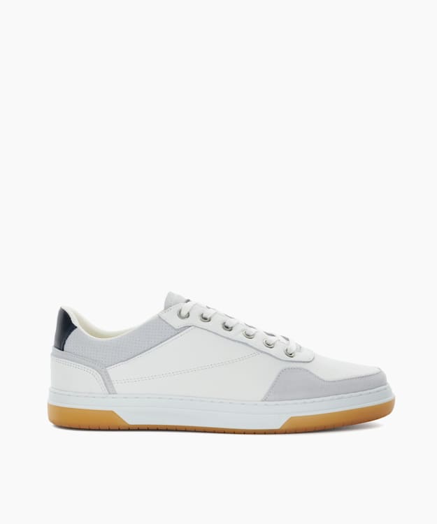 dune london Thorin - White Lace-Up Trainers