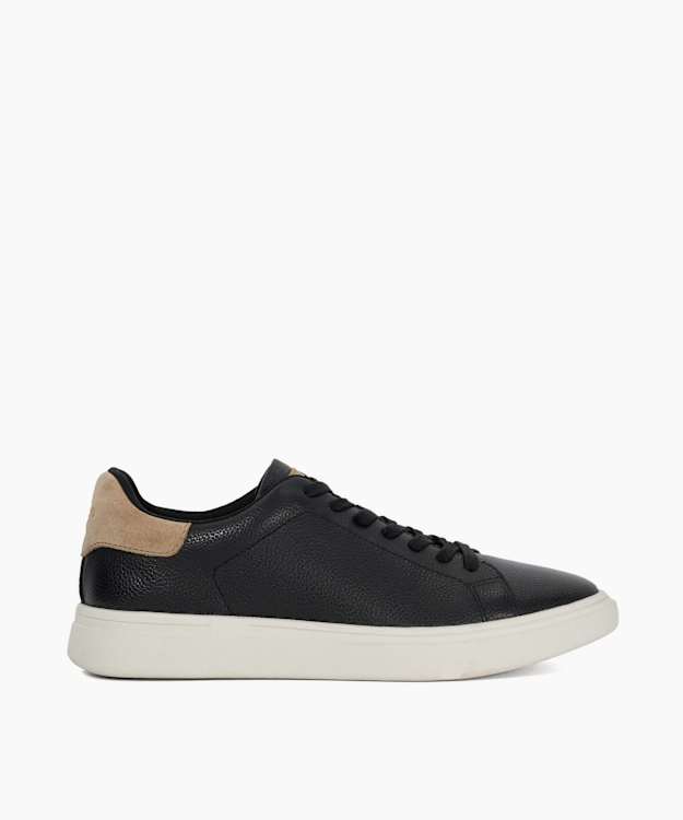 dune london Toyon - Black Lace Up Trainers