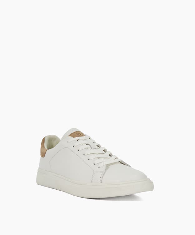 Dune London Toyon - White Lace Up Trainers
