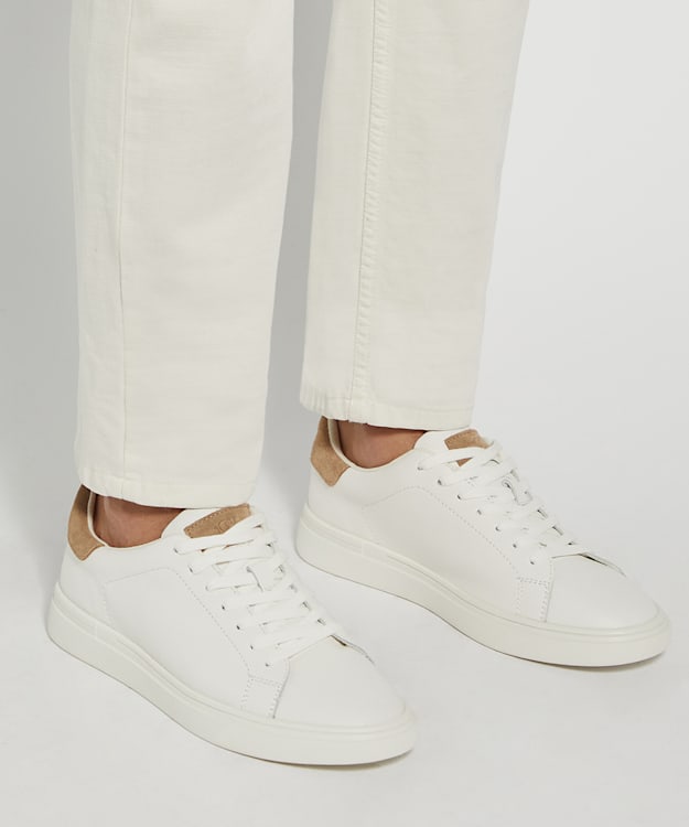 Dune London Toyon - White Lace Up Trainers
