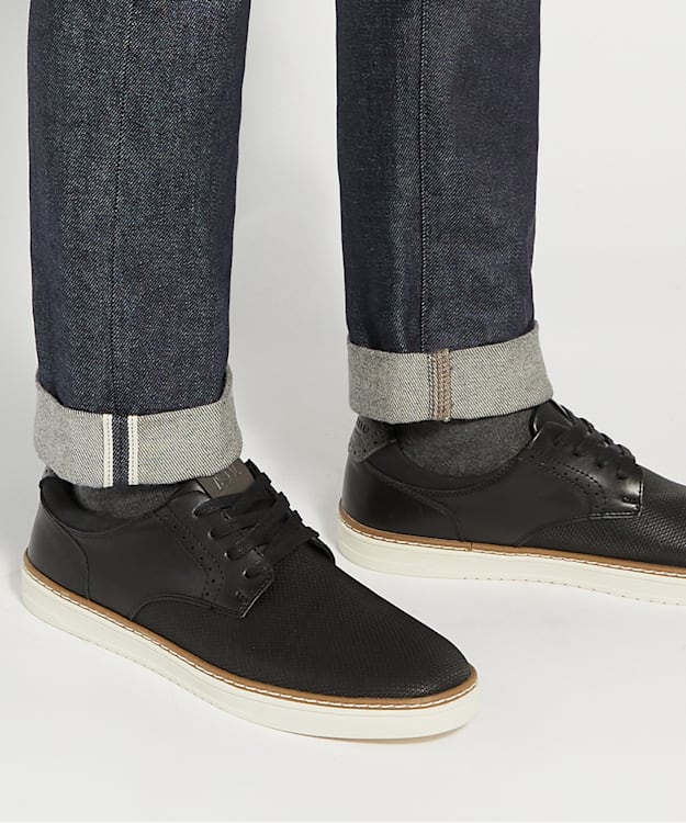 Dune London Trustees - Black Lace-up Trainers