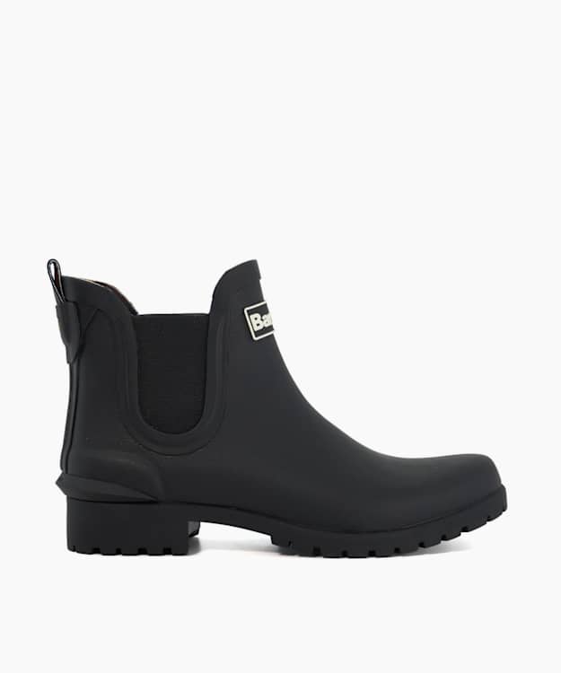 dune london Wilton - Black Logo Detail Ankle Boots