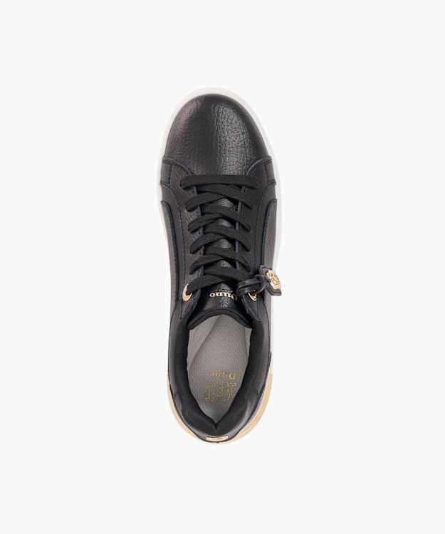 Dune London Ekino - Black Charm Detail Lace Up Trainers