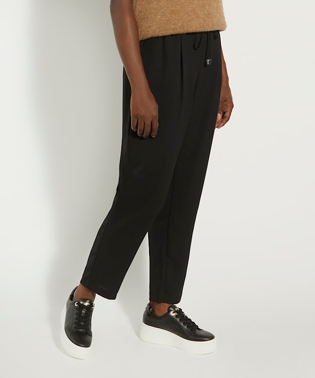 Dune London Episode - Black Leather Flatform Trainers