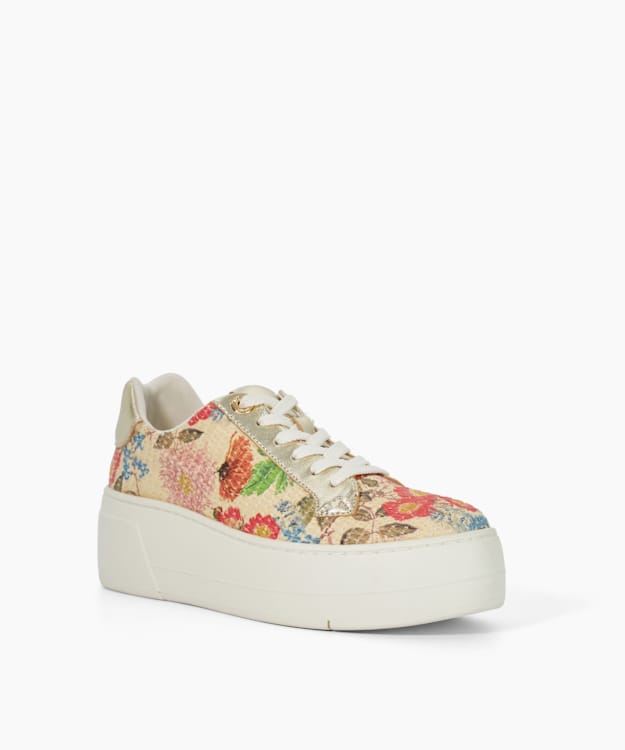 Dune London Episode - Multi Lace Up Flatform Trainers