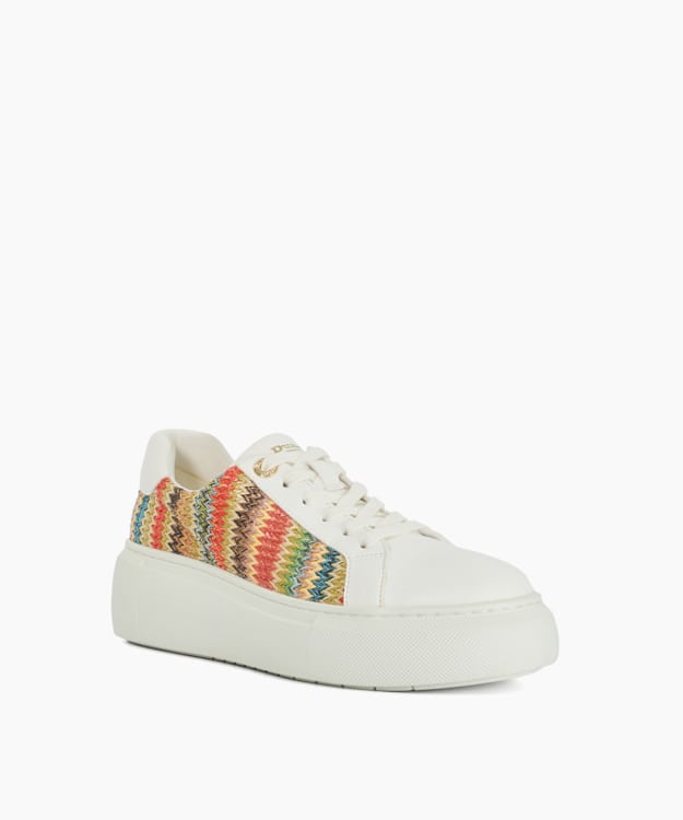 Dune London Estrids - Multi Lace-Up Branded Chunky Cupsole Trainers