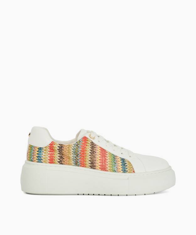 dune london Estrids - Multi Lace-Up Branded Chunky Cupsole Trainers