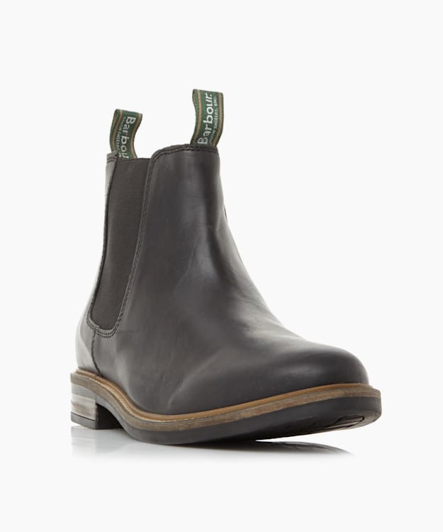 Dune London Farsley - Black Natural Sole Chelsea Boots