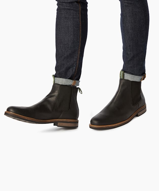 Dune London Farsley - Black Natural Sole Chelsea Boots