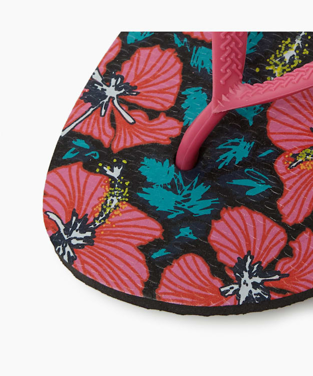 Dune London Floral Flip Flops - Black Havaianas Slim Floral Print Flip Flops